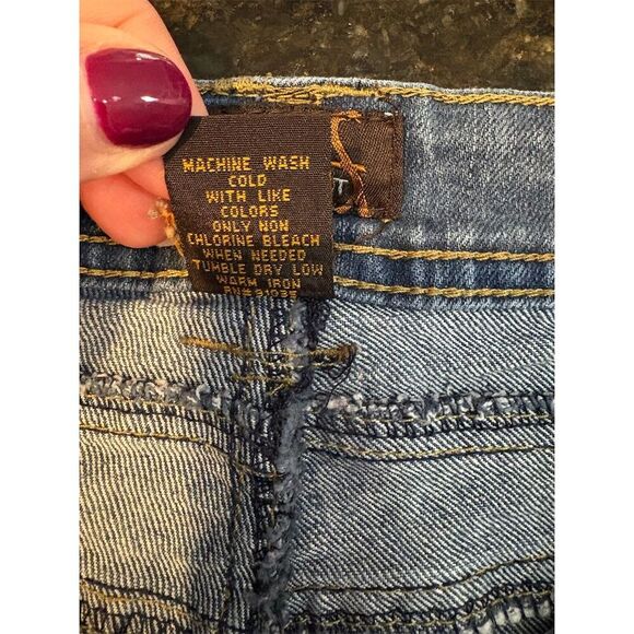 Ashley Stewart Women's Denim Capris Blue Size 16 Casual Culotte Style - Picture 8 of 10